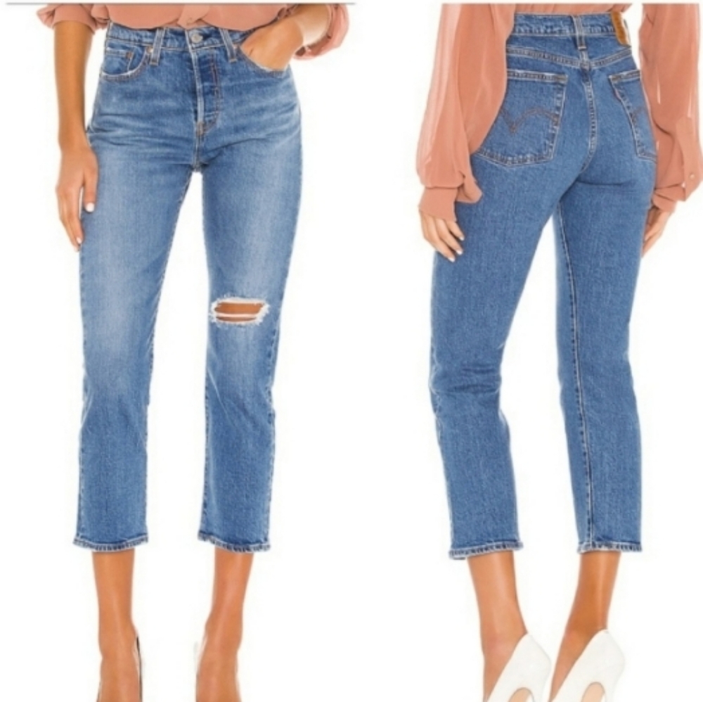 Levi's Wedgie Straight Cropped Jeans
